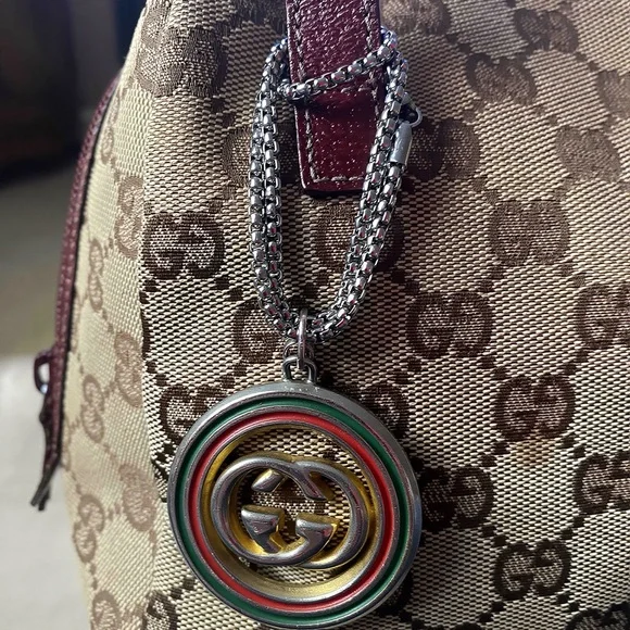 Vintage Gucci, mini Beige and Brown Monogram Bag - Picture 1 of 8